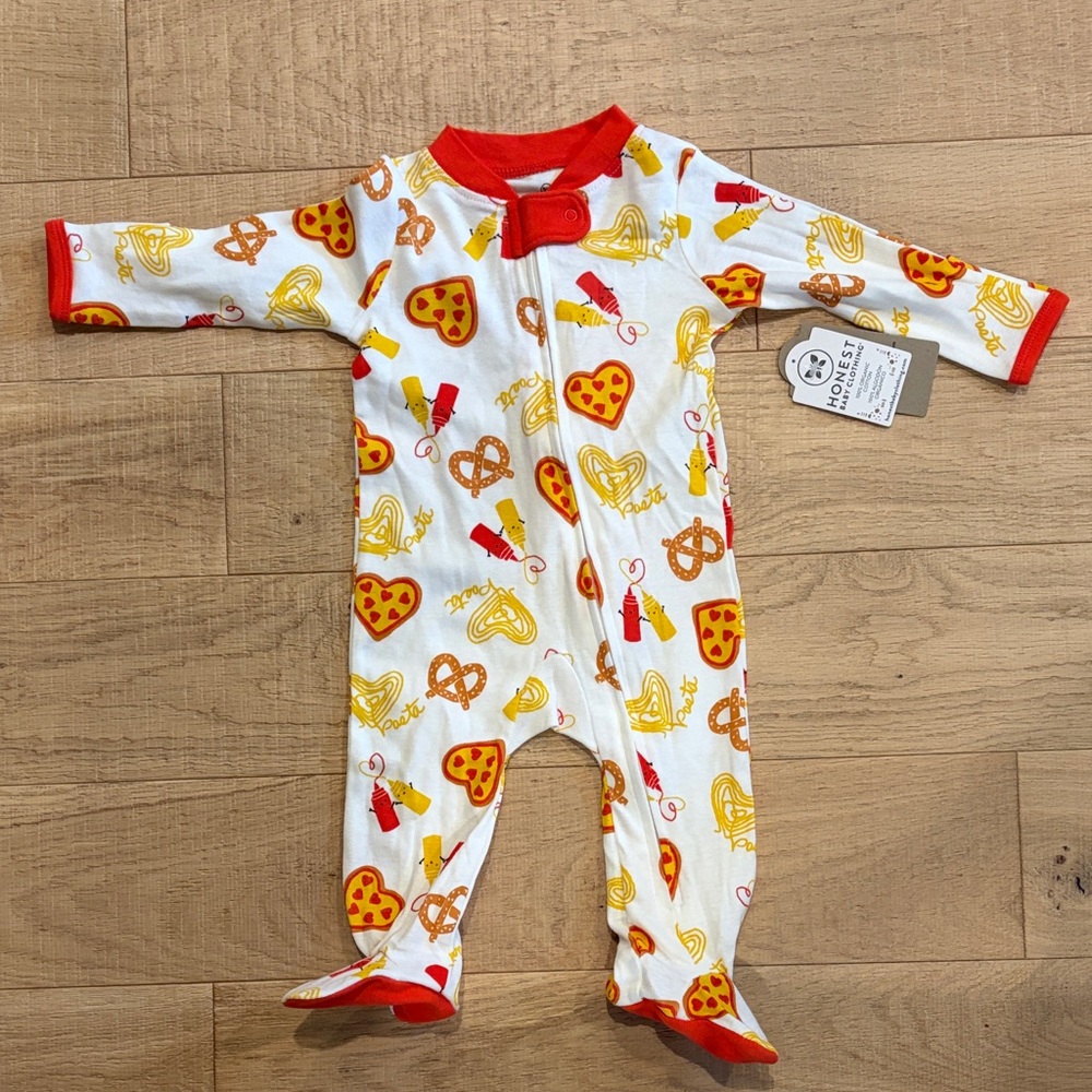 The Honest Company Red and Yellow Kids One Piece